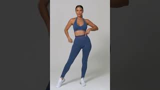 Peak True Form Seamless Halter Bra gymapparel workoutclothesgymworkout gymsuit fitnesswear [upl. by Atsilac528]