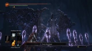 Dark Souls III  Darkeater Midir Boss Fight Sorcerer [upl. by Aitahs]