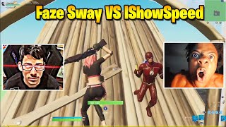 Faze Sway VS IShowSpeed 1v1 Buildfights [upl. by Dloreh417]