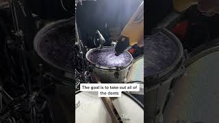 How to fix OLD drum heads🥁 Wait for sound reveal 🤯🤯 Joey Castro Drum Hack [upl. by Cyrilla946]