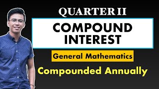 COMPOUND INTEREST Compounded Annually  Maturity Value Principal Interest Rate Time  Gen Math [upl. by Piper]