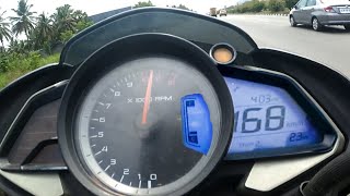 170 KMH  FASTEST PULSAR NS 200 IN INDIA [upl. by Betteanne]