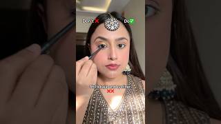 Correct way to apply glitter eyeshadow ✨ eyeshadowtutorial glittereyeshadow eyeshadowideas [upl. by Eignat]