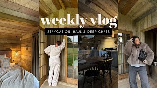 WEEKLY VLOG  a gorg staycation current thoughts amp feelings and a DLouise jewellery haul [upl. by Dnalel]