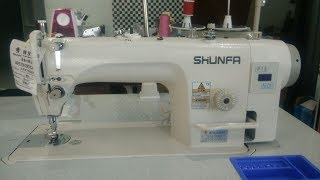 SHUNFA SF8700D จักรเย็บผ้ามอเตอร์ประหยัดไฟ [upl. by Jameson]