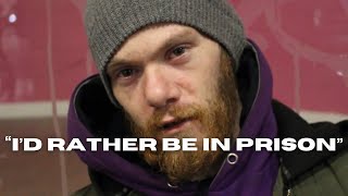 Homeless man addicted and living the street life at 23  London Street Interview [upl. by Debra]