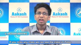 Aakash JEE Advanced 2017 AIR 64  V Mohan Abhyas [upl. by Annoel]