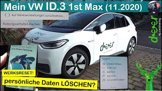 Alle persönlichen Daten LÖSCHEN mit dem Werksreset  PRAXISTEST  deer eCarsharing [upl. by Llirret]