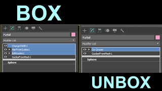 Ornatrix 3ds Max v8  How to BoxUnbox the modifiers [upl. by Notgnirrac]