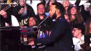 John Legend STUNNING SPEECH Ordinary Peoplequot endorses Kamala [upl. by Sherrill]