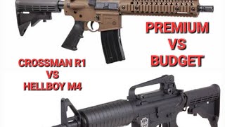 Crosman R1 dpms vs Airventuri Hellboy M4 Budget airgun vs top of the line airgun [upl. by Oiraved]