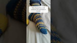 Chaussettes au tricot avec jacquard 🤩 [upl. by Shapiro]