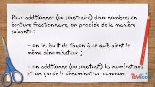 Addition et soustraction de fractions [upl. by Sarad]