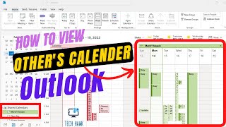 How to View Other Peoples Calendar in Outlook  Open another persons Calendar in Outlook [upl. by Ahsitahs]