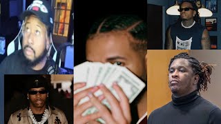 Heard it here first Akademiks reveals Drake gave Young Thug a Mill after he got out amp Talks le Bébé [upl. by Licht]