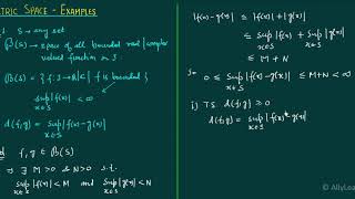 4 Metric Space  Examples Part3 [upl. by Arissa299]