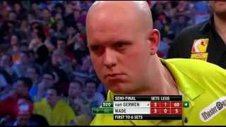 van Gerwen v Wade  69  SEMI FINAL  World Darts Championship 2013 [upl. by Hamburger]