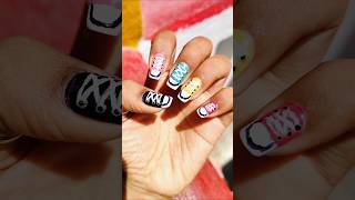 Converse Shoes 👟 Nailart 🤩nailart nails viral trending nailpolish shorts nailart2024 youtube [upl. by Lyndes733]