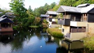 Japan in 2 minutes Hoshinoya KaruizawaRooms amp Grounds 星のや 軽井沢 部屋と庭 [upl. by Artamas710]