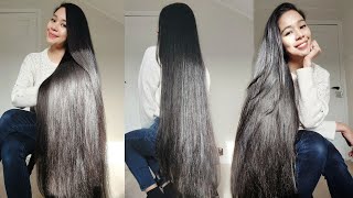 Hair Length Update Hair Growth Challenge amp Regrowing Hair After Hair Loss From Stress [upl. by Htiaf39]