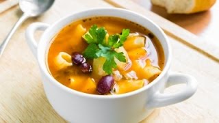 Delicious amp Healthy Minestrone Soup Recipe [upl. by Naerb28]