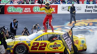 Joey Logano holds off Ryan Blaney for third NASCAR title [upl. by Favien738]