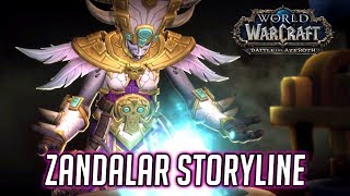 ZULDAZAR STORYLINE All Cutscenes amp Main Story Quests WOW Battle for Azeroth [upl. by Okire]