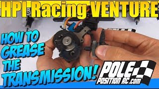 HPI Venture FJ Cruiser  Transmission Disassembly Teardown and Greasing [upl. by Maurilia128]