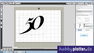 Ausgefüllte Objekte mit dem Hobbyplotter SILHOUETTE CAMEO zeichnen [upl. by Gurango]