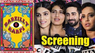 Bareilly Ki Barfi Movie Screening  Kriti Sanon Ayushmann Fatima Swara Bhaskar [upl. by Yrrat602]