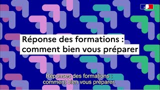 Parcoursup  réponses des formations comment bien vous préparer [upl. by Oremo]