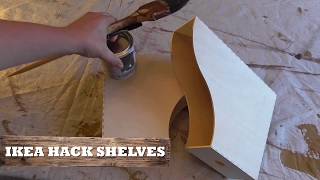 Build a shelf from Magazine holders  Cottage DIY [upl. by Selinda317]