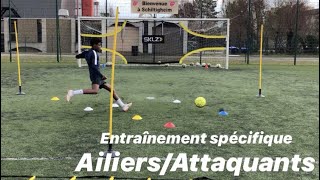 Entraînement individuel spécifique ailiers et attaquants de football [upl. by Naloj]