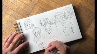 20 Minute Drawing Doodling ASMR Spontaneous Pencil and Erasing [upl. by Oiram]