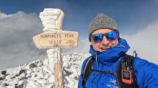 Humphreys Peak in the snow [upl. by Krock]