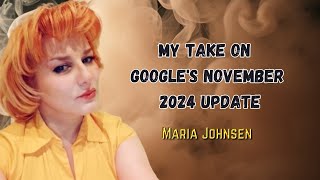 Google November Update  SEO Lady [upl. by Celinda221]