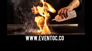 Teppanyaki show a domicilio Bogota  Eventoc [upl. by Nauquf]