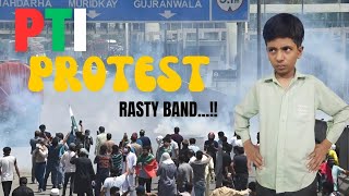 Protest  PTI Rastay Band trending 150millionviews [upl. by Teuton]