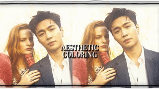 Aesthetic Coloring Tutorial 2  Alight Motion [upl. by Randene]