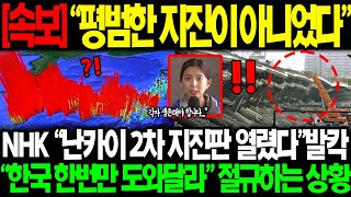 긴급속보 quot밤 사이 비명조차 묻힌 일본quot NHK 태풍직후 터져버린 강진 quot더 이상 도망칠 곳도 없다quot 결국 열린 난카이 지진판 대참사 다급히 한국에 도움청한 상황 [upl. by Idieh]