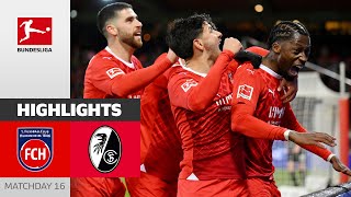 LastMinuteDrama in Heidenheim  1 FC Heidenheim  Freiburg  Highlights  MD16 – Bundesliga 2324 [upl. by Suinuj528]