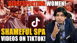 Shameful spa videos on tiktok Disrespecting women [upl. by Ikairik]