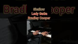 Shallow  Lady GaGa Bradley Cooper Piano Karaoke Lyrics [upl. by Verney]