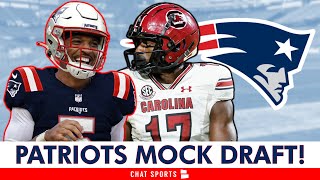 Patriots Mock Draft AFTER NFL Combine Jayden Daniels The Pick At 3 [upl. by Ballard]