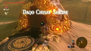 Zelda BOTW  93120 Daqo Chisai Shrine Wasteland Tower Region [upl. by Ttam]