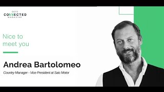 OCTO Connected Interview Andrea Bartolomeo Country Manager – Vice President at Saic Motor Italy [upl. by Anita963]