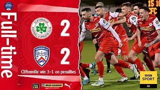 HIGHLIGHTS  Cliftonville 22 Coleraine 31 on penalties [upl. by Eboj760]