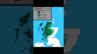 Decline of the Scottish Gaelic  endangered Celtic language of Scotland history scotland mapping [upl. by Auqeenahs57]