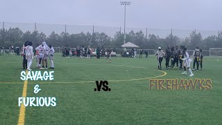 SAVAGE amp FURIOUS VS FIREHAWKS  DC 8MAN FLAG FOOTBALL  ECN RICHMOND VA   MUST WATCH [upl. by Karsten662]