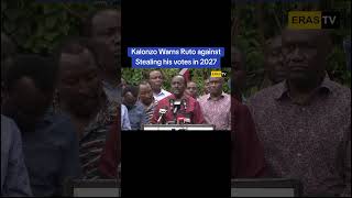 Kalonzo to Ruto Dont Try Stealing my Votes in 2027 [upl. by Notwal421]